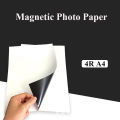 Magnetic Photographic Paper A4 4R Magnetic paste Inkjet Printing Photo Paper Glossy Matte Stickers Diy Fridge Magnet. 
