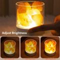 Himalayan Salt Lamp Natural Crystal Light USB Rechargable Colorful Lava Light Air Purifier Mood Creator Release Negative Ions. 