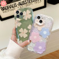 Simple Flower Phone Cover for Realme C11 C15 C17 C21Y C20 C20A C11 C25Y C31 C35 C25 C12 C25s C21 C30 C33 C55 5 5i 5S 6i C3 7i Narzo 20 30A 50A Prime Glossy Luxury Colorful Floral 3D Wavy Curved Edge Anti-fall Case.