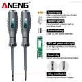 ANENG B05 2Pcs Word/Cross Screwdriver Electric Tester Pen Multi-functional Household Screwdriver with Indicator Electrician Tools. 