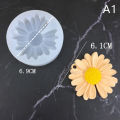 Daisy Chamomile Flower Silicone Mold With Hole Car Aromatherapy Epoxy Handmade Soap Candle Mold DIY Decoration Candy Icing Mold Fengshi. 