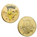 Pokemon Anime Gold Plated Gold Coin Game Commemorative Coin Pikachu Mewtwo Charizard Gold Coin Game Collection childrens gift. 