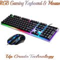 G21B Keyboard Wired USB Gaming Mouse Flexible Polychromatic LED Lights Computer Mechanical Feel Backlit.