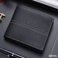 Avro Premium Men's High Quality Black Wallet For Men Soft PU Leather Money Bag For Man Short Wallet's Fashion Vintage Wallet's Casual Male Wallet Multi-Card Soft Purse Multi-function Moneybag For Man - Wallet For Men.