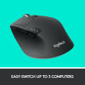 Logitech M720 Triathlon Multi-Device Wireless Mouse, Bluetooth, USB Unifying Receiver, 1000 DPI, 6 Programmable Buttons, 2-Year Battery, Compatible with Laptop, PC, Mac, iPadOS. 