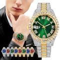 (New) montres brand men watches top luxury men's watch fashion Diamond stainless calendar mens clock auto quartz male watch Relojes. 