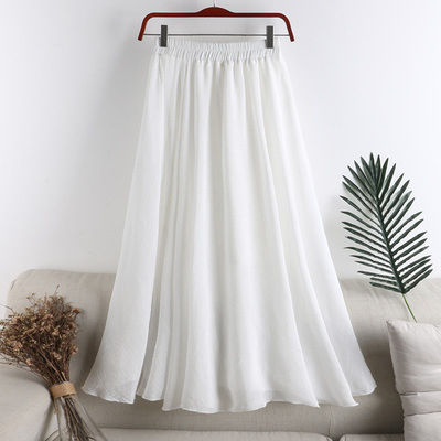 Ladies%20New%20Cotton%20Skirt%20Literary%20High-Waist%20A-Line%20Loose%20Medium%20Long%20Swing%20Elastic%20Waist%20Skirt%20-%20Image%207
