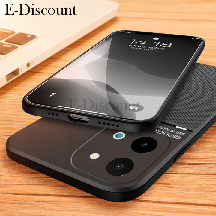 New%20Phone%20Case%20For%20vivo%20Y28%20Cover%20Rough%20Cross%20Patterned%20Magnetic%20Soft%20Silicone%20Leather%20For%20Vivo%20Y28%20case%20-%20Image%204