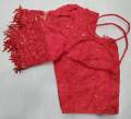 Pure Cotton Chicken Kanchi Net Ghoti Hata Sleeves Saree Blouse For Women's - Blouse For Women.