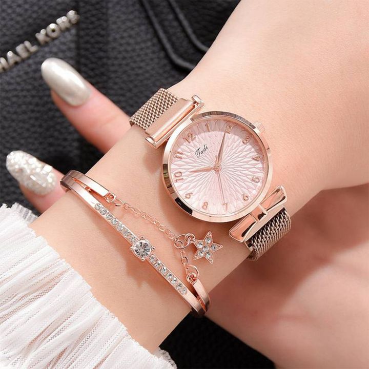Fashion%20Women%20Watches%20Luxury%20Magnet%20Buckle%20Flower%20Rhinestone%20Watch%20Ladies%20Quartz%20Wrist%20Watch%20Bracelet%20Set%20Reloj%20Mujer%20-%20Image%203