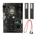 Motherboard CPU Combo, Multi Graphics Support Gaming PC Motherboard 8G DDR4 G3930 CPU Heat Dissipation DIY Assembled for Desktop PC. 
