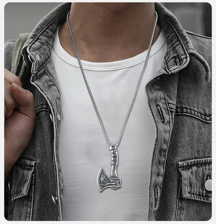 Viking%20Wolf%20Raven%20Axe%20Pendant%20Necklace%20Alloy%20Chain%20Viking%20Jewelry%20Gifts%20for%20Men%20-%20Image%202