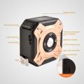 3 in 1 Laser Tape Measure Digital Rangerfinder 16Ft Measuring Tape 131Ft Rechargeable Distance Meter - gold + black.