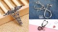 Medical Professionals / Doctor Brooch Set – 3pcs Suit & Collar Accessories for Men & Women. 