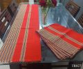 7 pcs dinning table runner set multi colour. 