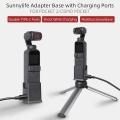 Handheld Gimbal Camera Charging Base Plastic Standard 1/4 Screw Hole Mount for DJI POCKET 2/OSMO POCKET.