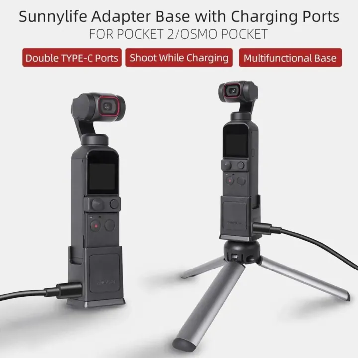 Handheld%20Gimbal%20Camera%20Charging%20Base%20Plastic%20Standard%201/4%20Screw%20Hole%20Mount%20for%20DJI%20POCKET%202/OSMO%20POCKET%20-%20Image%202