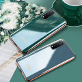 Casinglee For Vivo Y20S Back Cover Silicone Soft Cases Electroplated Avocado Green Glitter Full Protector Cases Vivo Y20S Case.