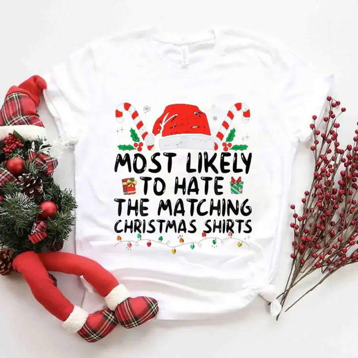 2024%20Christmas%20T-shirts%20Funny%20Most%20Likely%20To%20Forget%20The%20Hidden%20Presents%20Christmas%20Matching%20Crew%20T-Shirt%20Ladies%20Tee%20Female%20Shirts%20-%20Image%202