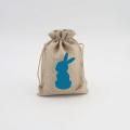 1pc Gift Bag Handmade Linen Linen Bag Drawstring Bag for Easter Party Easter Celebration Kids Adults Holiday Easter Egg Hunt.