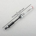 Lanbitou Transparent Fountain Pen Bent 1.0mm Hooded Nib Piston Filler Ink Pens for Writing School Office Supplies Stationery.