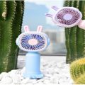 Handheld Mini Fan Portable USB Charging Pink Rabbit Ear Convenient Creative Summer Pocket Small Fans For Boy Girl Kids Gift.