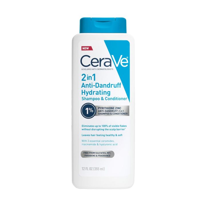 Cerave 2 in 1 Anti Dandruff Hydrating Shampoo & Conditioner 355ml