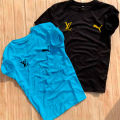 Pack of 2 Combo Multicolor TShirt for Men - Tabassum Fashion Premium Jersey 3D Subly Print Round Neck Tees.
