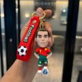 Keychain Messi Ronaldo Football Soccer Star Pendant Keyring Fans Jewelry Gift.