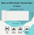 Thermal Label Sticker Roll 53mm x 30mm (2.2") – DT-L for Phomemo M02S & M02 PRO | 03pcs Roll.