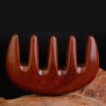 Multifunctional Trigger Point Massage Comb Head Meridian Massager Sandalwood Gua Sha Comb Acupuncture Therapy Blood Circulation.