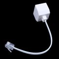 6P2C RJ11 Male to Female Two Way Telephone Splitter Converter Cable. 