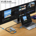 M.2 SSD enclosure type c docking station Hdmi ethernet RJ45 adapter nvme usb for macbook air switch Thunderbolt dell laptop pc.