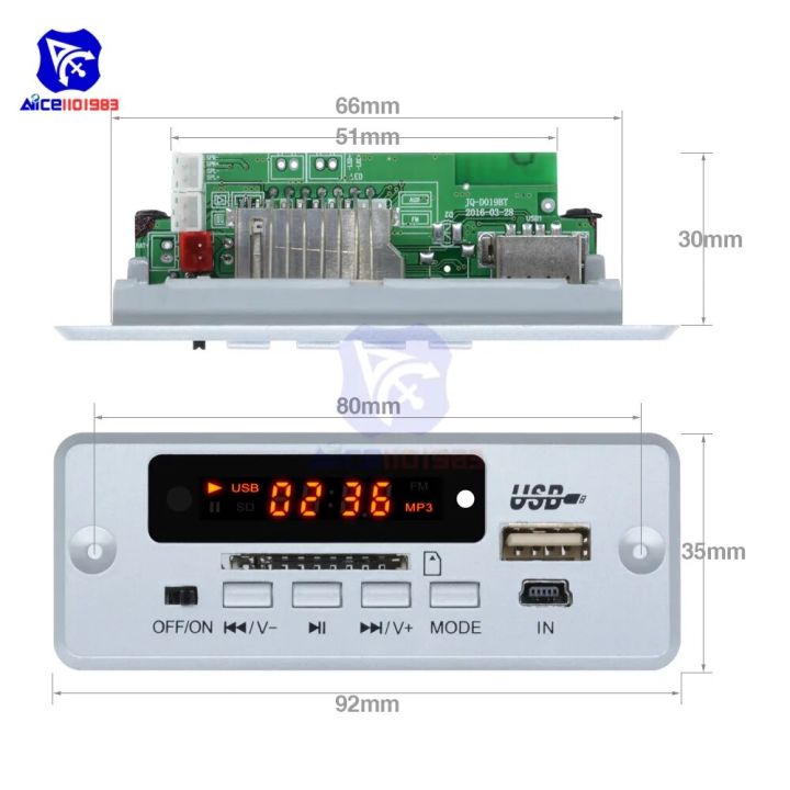 %E3%80%90Daily%20Necessities%20For%20Anyone%20Store%E3%80%91Car%20MP3%20Player%20Bluetooth%20Decoder%205V%202*3W%20Infrared%20Remote%20Control%20with%20LED%20Digit%20Display%20SD%20Slot%20USB%203%20Wires%20-%20Image%203