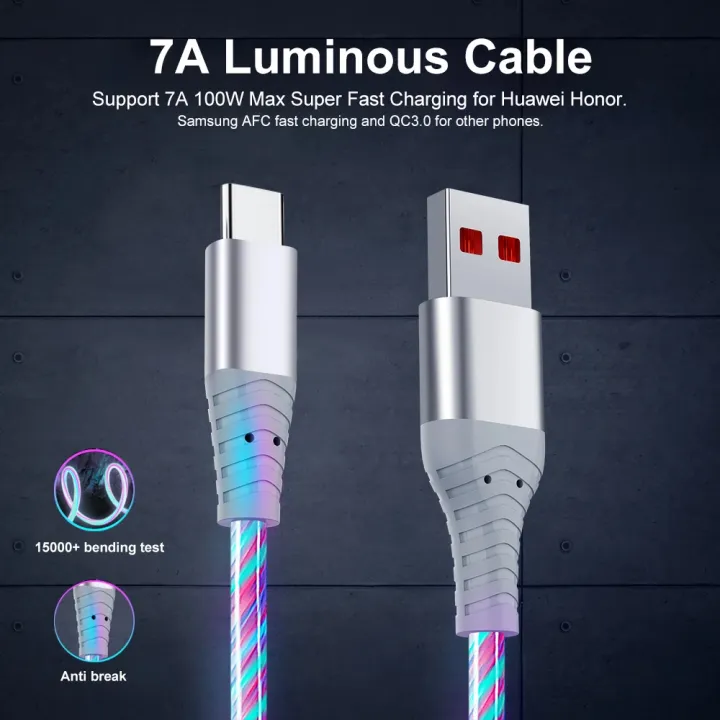 NNBILI%207A%20Glowing%20Cable%20Micro,iOS%20USB%20Type%20C%20Cable%20100W%20Super%20Fast%20Charging%20For%20Huawei%20Samsung%20Xiaomi%20Phone%20USB%20Wire%20LED%20Cable%20-%20Image%202