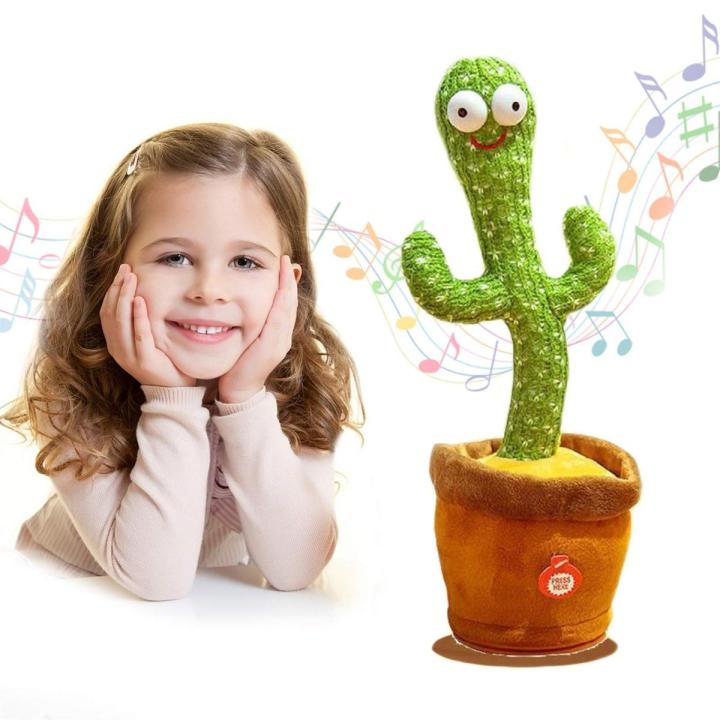 Talking & Dancing Cactus Mimicking Toy (USB CHARGING)-120 songs