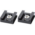 Cold Shoe Mount Aluminum with 1/4 Thread for Camera Cage Flash(2 PCS).