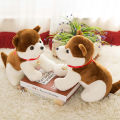 Dog plush toys Bell dog doll PP Cotton stuffed plush toy. 