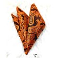 Luxury 1Pcs Rumal Paisley Silk 23x23cm Hankies Men's Pocket Square Handkerchiefs For Men Suit Wedding Party Suit Accessories. 
