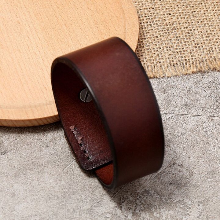 Modyle%20Punk%20Vintage%20Men%20Genuine%20Leather%20Bracelets%20Wide%20Black%20Brown%20Cuff%20Wrap%20Bracelets%20Bangles%20for%20Women%20Men%20Jewelry%20Gifts%20-%20Image%203