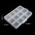Plastic Clear Organizer Box Bead Storage Containers with Adjustable Dividers for Craft Jewelry Fishing Tackles Parts Storage. 