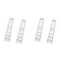 4/4 Violin Fretboard Sticker Fingerboard Marker Fiddle Learn Note Chart Tape 4Pcs.