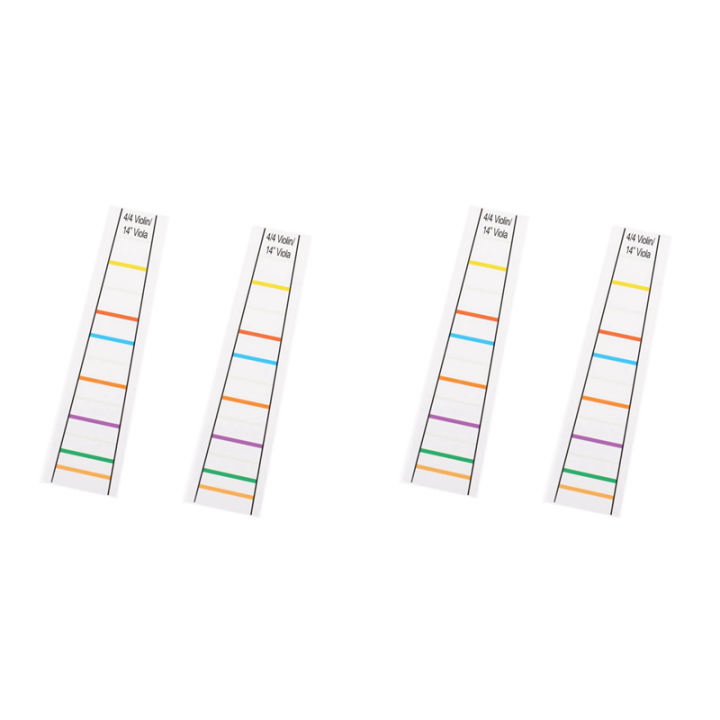 4/4 Violin Fretboard Sticker Fingerboard Marker Fiddle Learn Note Chart Tape 4Pcs