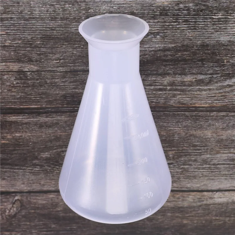 Water Container Lab Flask Plastic Transparent laboratory chemical flasks Container Bottle - 250 ...