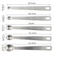 Mini Stainless Steel Measuring Spoons Durable Set Of 5 Home Kitchen Tools. 
