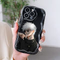 Hontinga for OPPO A12E A3S Realme C1 Back Cover Anime Cartoon Phone Case Cream Texture Wavy Edge Soft Mobile Cover. 