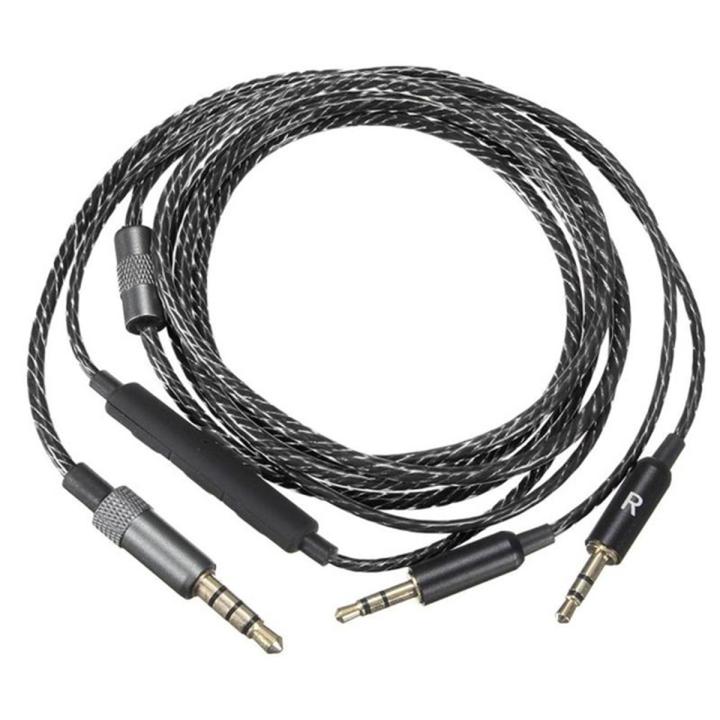 Verbeterde Hoofdtelefoonkabel – OFC Koper, 3.5mm Universele Plug, Geschikt Voor Sol Republic Master Tracks HD V8 V10 V12 X3 – Zwarte Gevlochten Kabel, 1.2 Meter