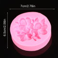 1Pc Flower Shape Silicone Mold Gardenia Plumeria Rubra Molds Cupcake Jelly Candy Fondant Chocolate Decoration Baking Tool Dounp.