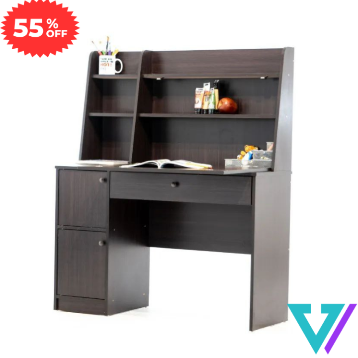 Modern Reading Table/Study Desk/Laptop Desk with Drawers & Shelf Storage by Vision Furniture