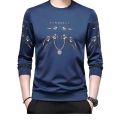BLUE  COLOR COTTON LONG SLEEVE SMART T-SHART FOR MEN .. 